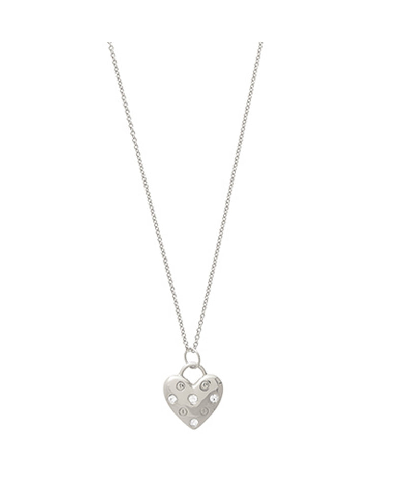Classic Heart Silver Necklace
