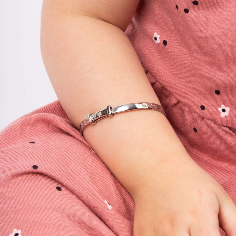 Twinkle Little Star Expanding Bangle With Diamond