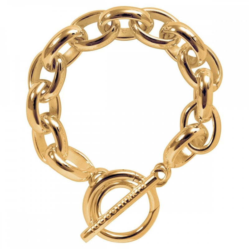 Gold Plated Bracelet with T-Bar Closure